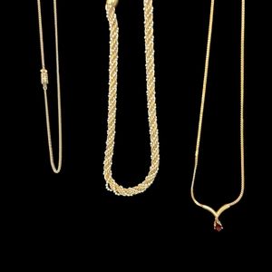 Lot of 3 Chain Necklaces